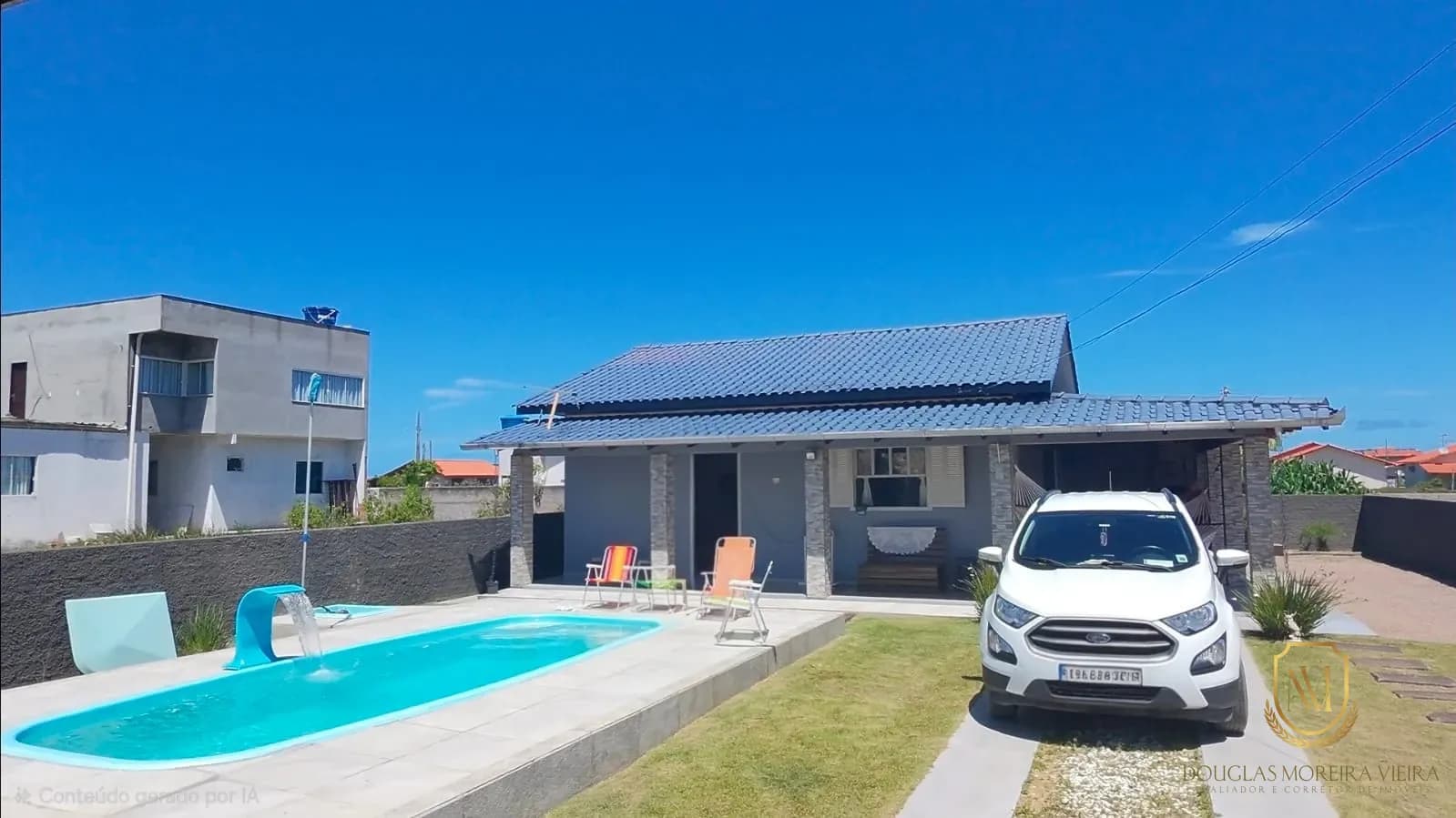 🏖️ CASA COM PISCINA A 500 METROS DA PRAIA – JAGUARUNA/SC